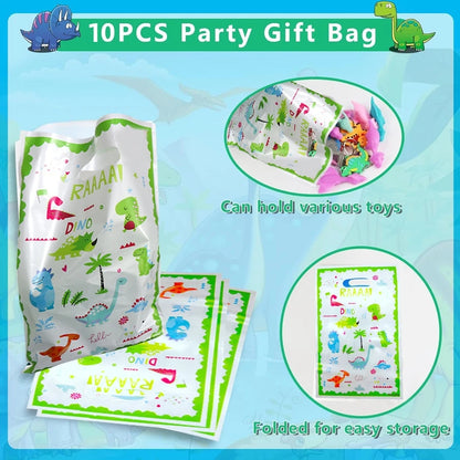 Dinosaur Party Favors Slap Bracelets Straws Rings Key Chains for Kids Birthday Gifts Girl Boy Toys Dinosaur Themed Supplies