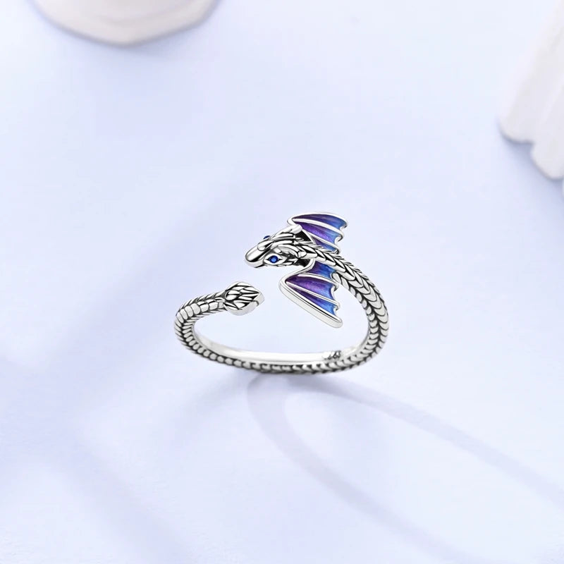 MULA 925 Sterling Silver Rings Retro Sun Moon Stars Adjustable Open Ring For Women Man Wedding Band Party Fashion Jewelry Gift