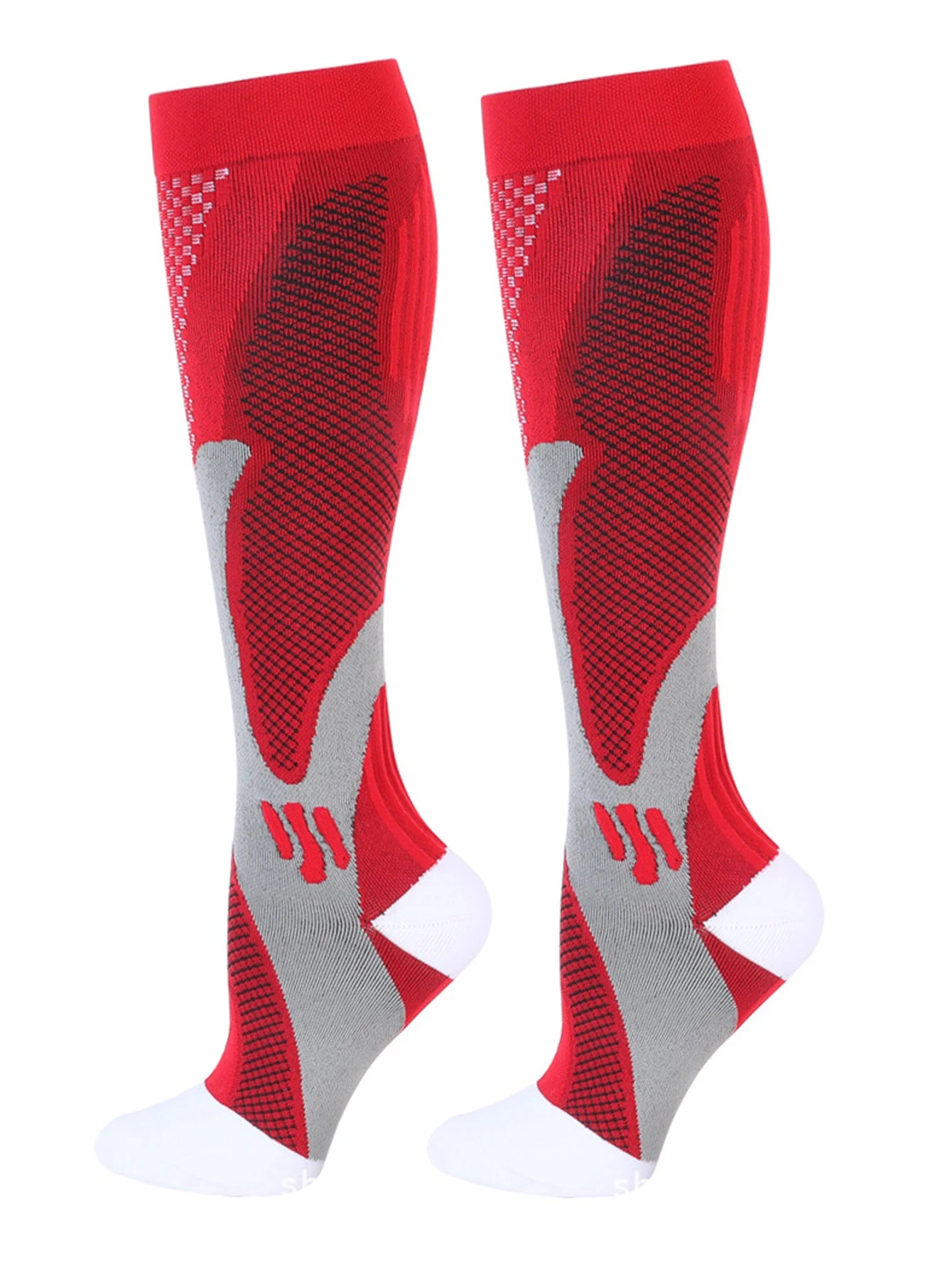 6Pairs Compression Socks 20-30mmHg High Stockings Men & Women Sports Marathon Cycling Football Varicose Veins EU35-45