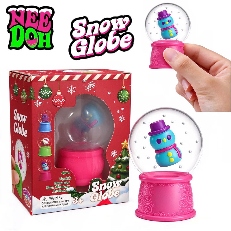 Hot New Product NeeDoh Squish Flow Snow Globe Crunch Stress Relief Toy Squeeze Toy Nice Cube Sensory Toy for Adults Gifts