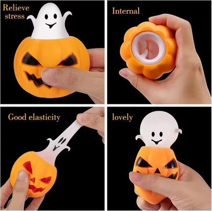 Squishy Squeeze Fidget Toys Halloween Pumpkin Ghost Cup Funny Prank Joke Novelty Stress Relief Party Favors Adults Creative Gift