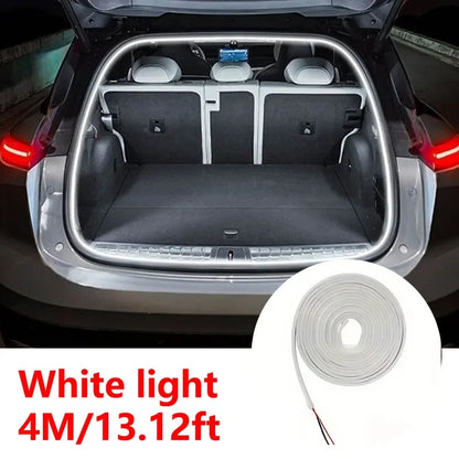Car high brightness trunk lighting ambient light interior decoration LED wiring free automatic sensing tailgate light strip