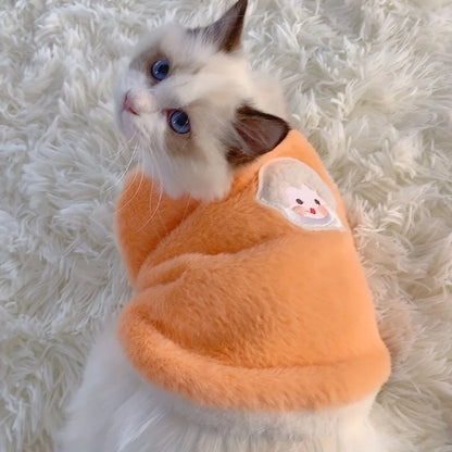 Cats Accessories Pets Warm Kittens Clothes for Winter Kitten Small Kitten Stuff Apparels Cooling Clothing Dog´s Sweater Vests