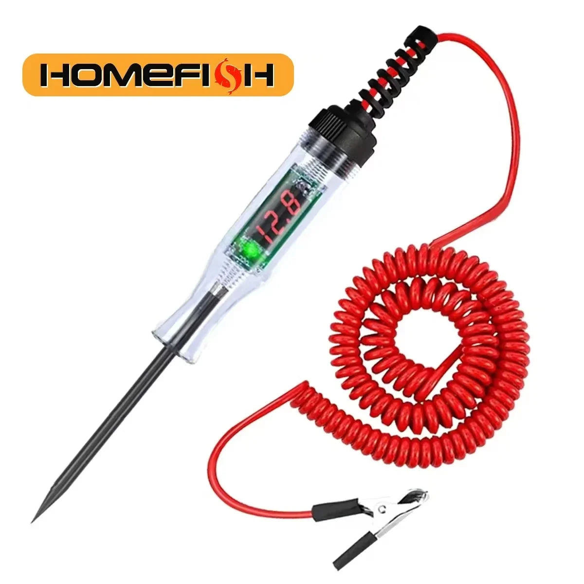 6V 12V 24V Car Truck Voltage Circuit Tester Pen, 5V-90V Digital Display Auto Test Light Probe for Automotive