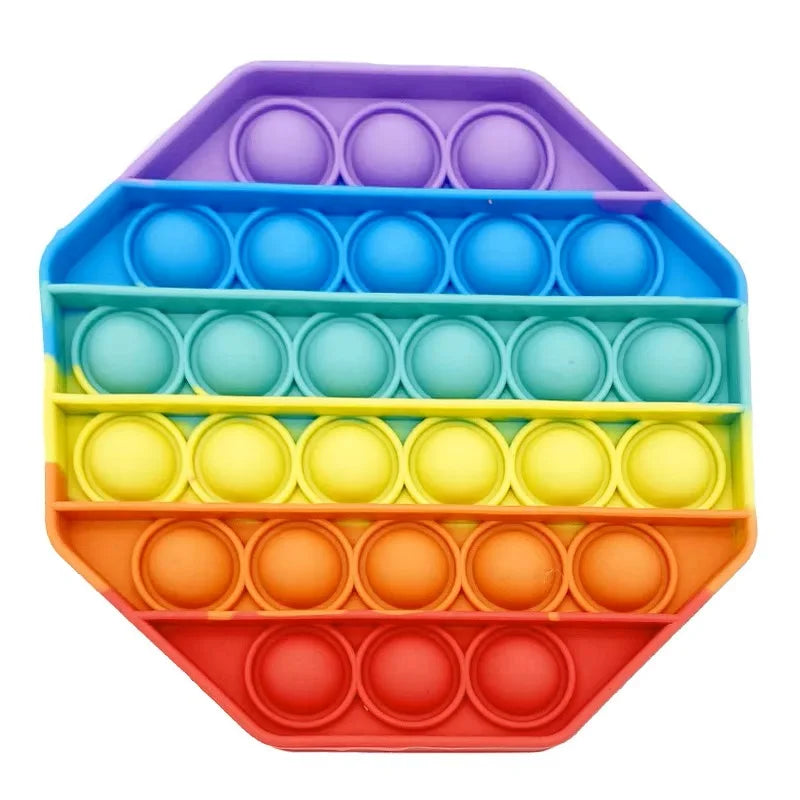 Silicone Decompression Bubble Thinking Chess Puzzle Rainbow Press Music Casual Toy Novelty Toy Adult Toy Squeeze  Stressed Toy