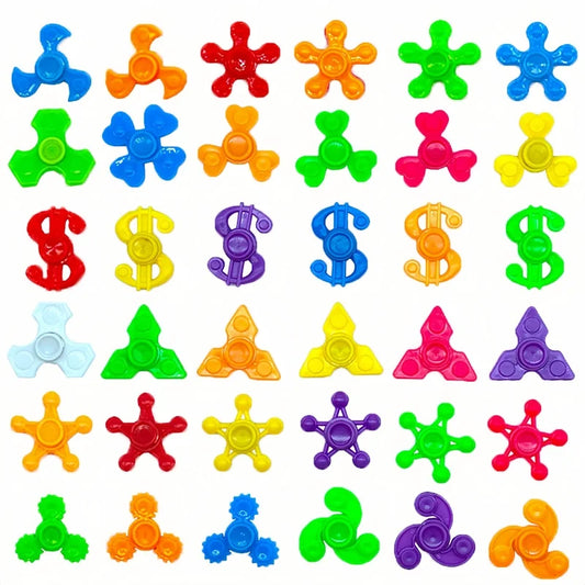 1/20pcs Mini Fingertip Gyro Spinner Colorful Spinning Toys for Kid Party Favor Toys Rotating Gyroscope Decompression Gifts