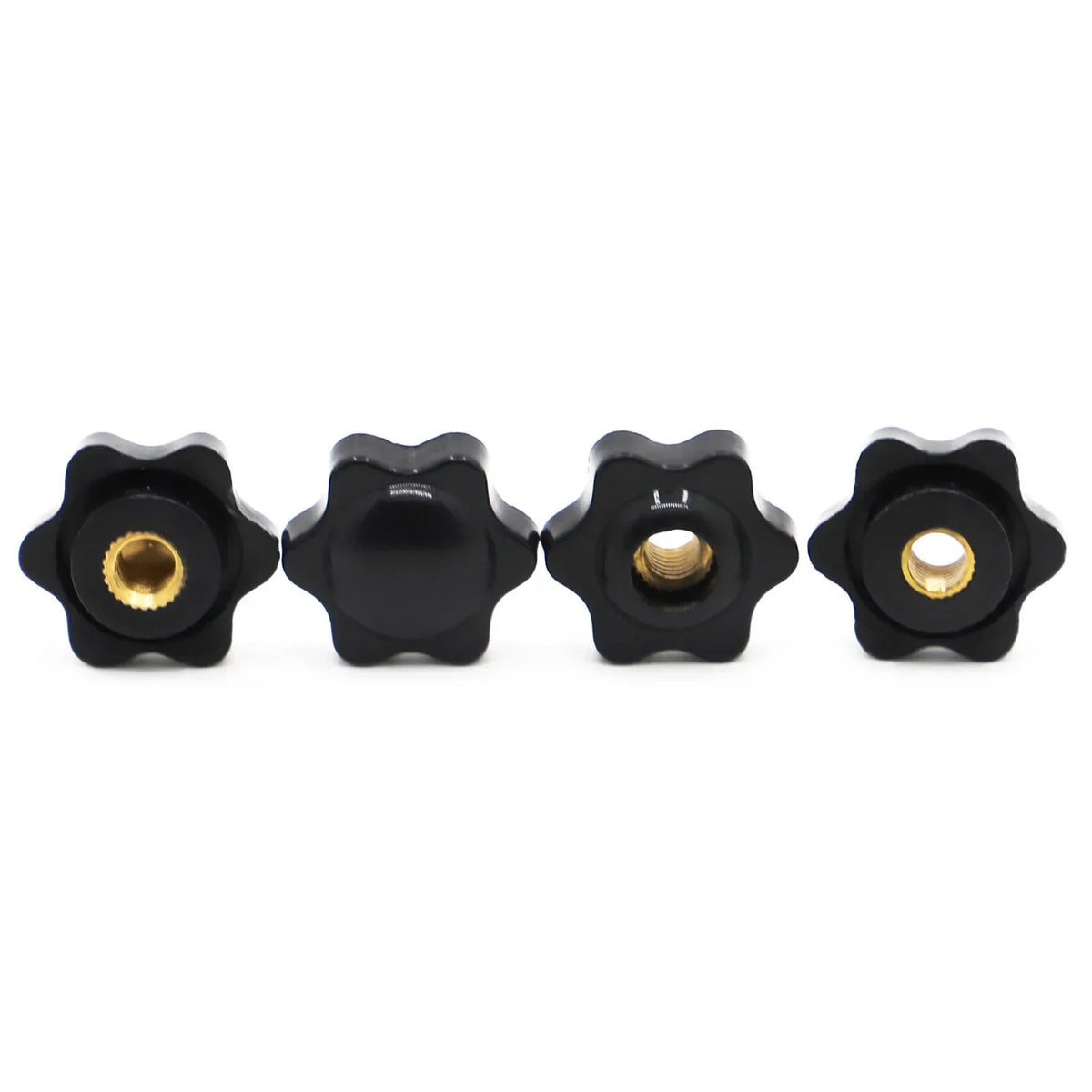 M4 M5 M6 M8 M10 Black Plum Bakelite Hand Tighten Nuts Handle Thread Star Mechanical Thumb Nuts Clamping Knob Manual Nuts