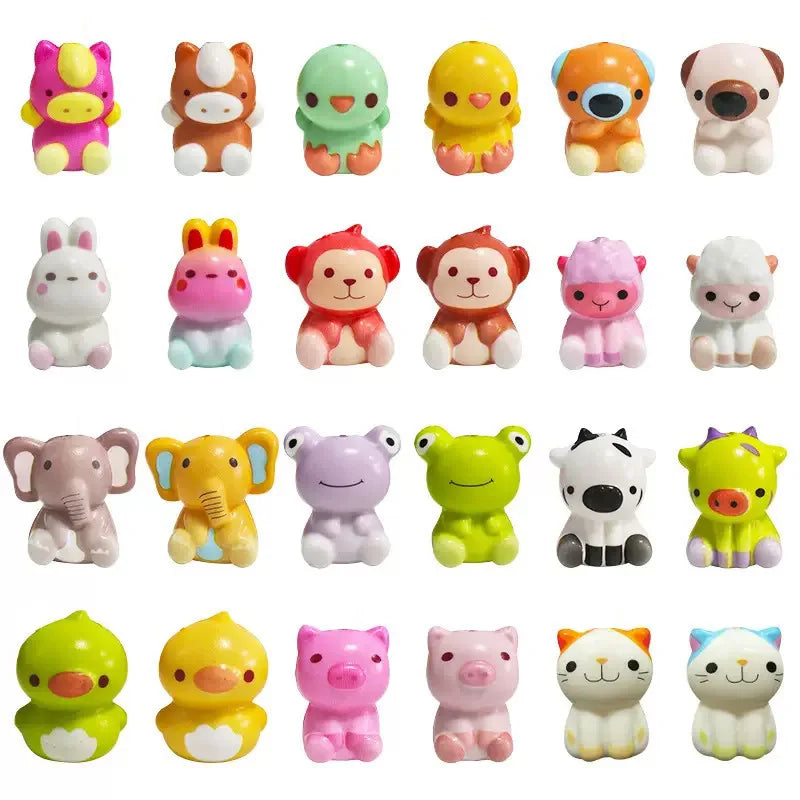 Slow Rebound Animal Donut Decompression Toy Keychain Party Children's Small Gift Fidget Toy Fidgets Toys Squeeze Toy