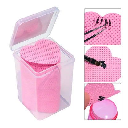200PCS Wipes Paper Cotton Eyelash Glue Remover Wipe Mouth Of The Glue Bottle Prevent Clogging Glue Cleaner Pads Lash Extension