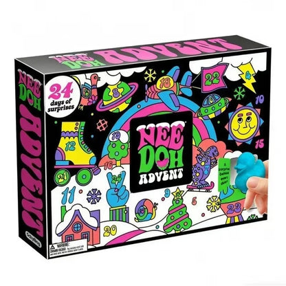 2026 NeeDoh Advent Calendar Gift 24 Day 3D PVC Sensory Squeeze Dolls Countdown Christmas 2027 New Year Surprise Gifts
