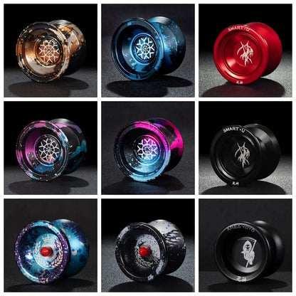 Fashion 10 Ball Bearing Metal Yoyo Alloy Aluminum Unresponsive Yo Yo Toys Professional Spinning String Yoyo Ball Children's