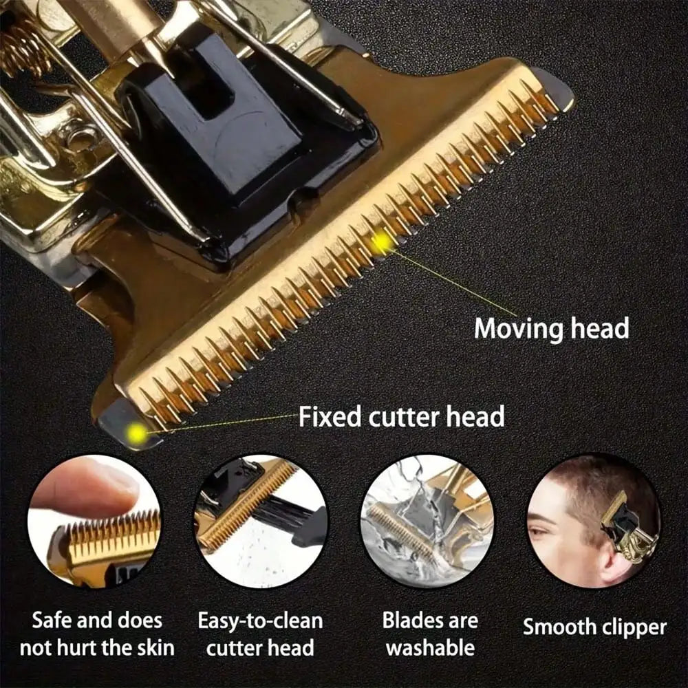 Rechargeable Hair Clipper Barber Professional Electric Hair Trimmer Shaver Trimmer Beard 0mm Men Hair Cutting Machine For Men