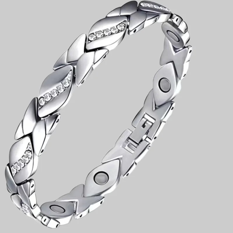 Adjustable Diamond Studded Magnetic Bracelet in Cross-border Popular Accessories of Antique Red Couple Jewelry