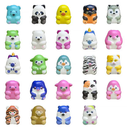Slow Rebound Animal Donut Decompression Toy Keychain Party Children's Small Gift Fidget Toy Fidgets Toys Squeeze Toy