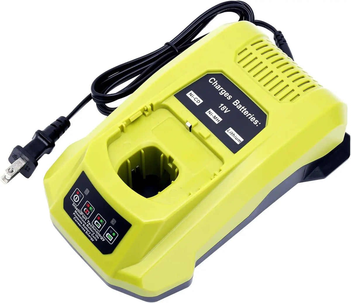 18-Volt P117 Rapid Charger Replacement for Ryobi 18V Battery Charger, Compatible with Ryobi 12V-18V One+ Lithium Nicad Nimh Battery P100 P102 P103 P105 P107 P108 P190 PBP002