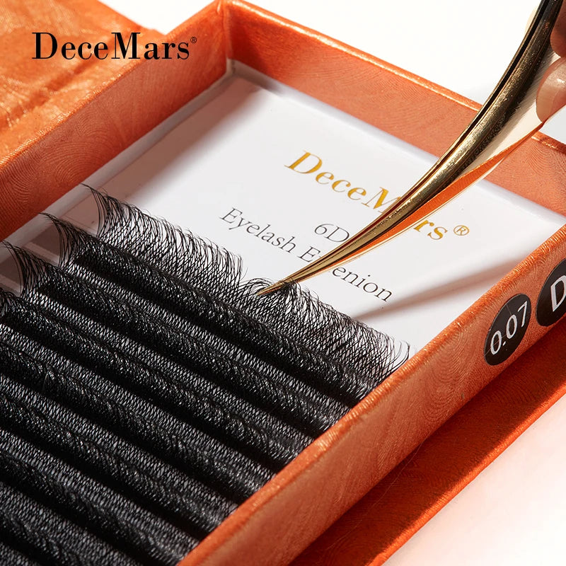 DeceMars 6D-W Shaped Eyelash Extension (12line/Tray)