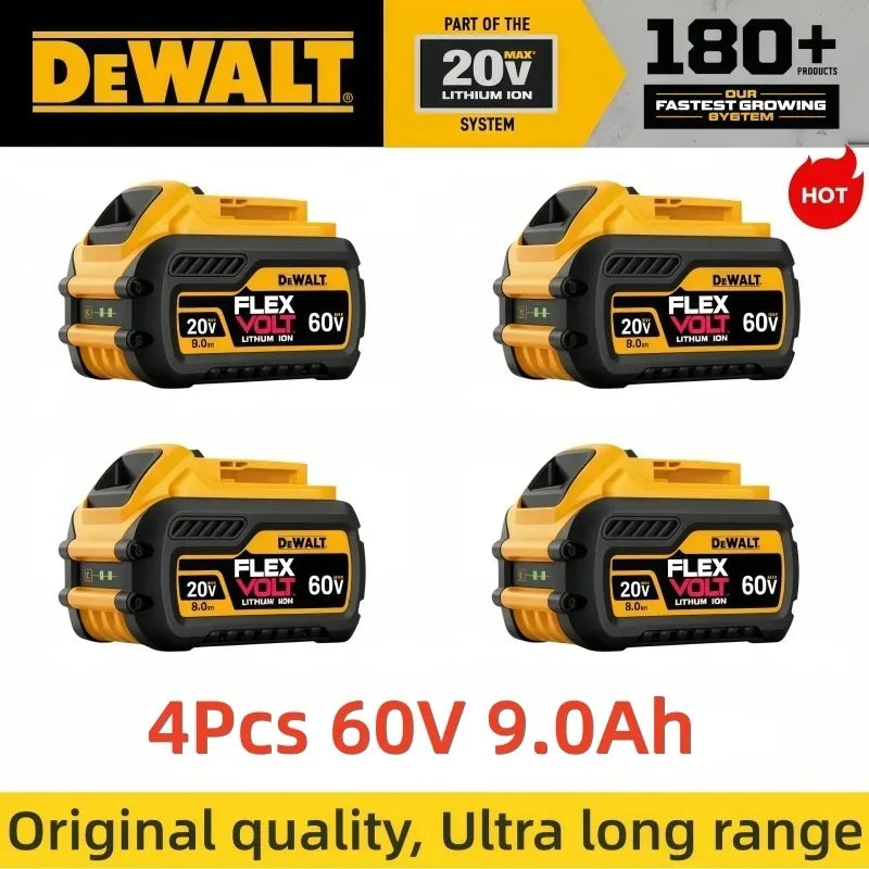 100% Genuine Dewalt 20V Battery, 6AH Rechargeable Lithium Ion Battery, Dewalt DCB200 Power Tool Replacement Battery
