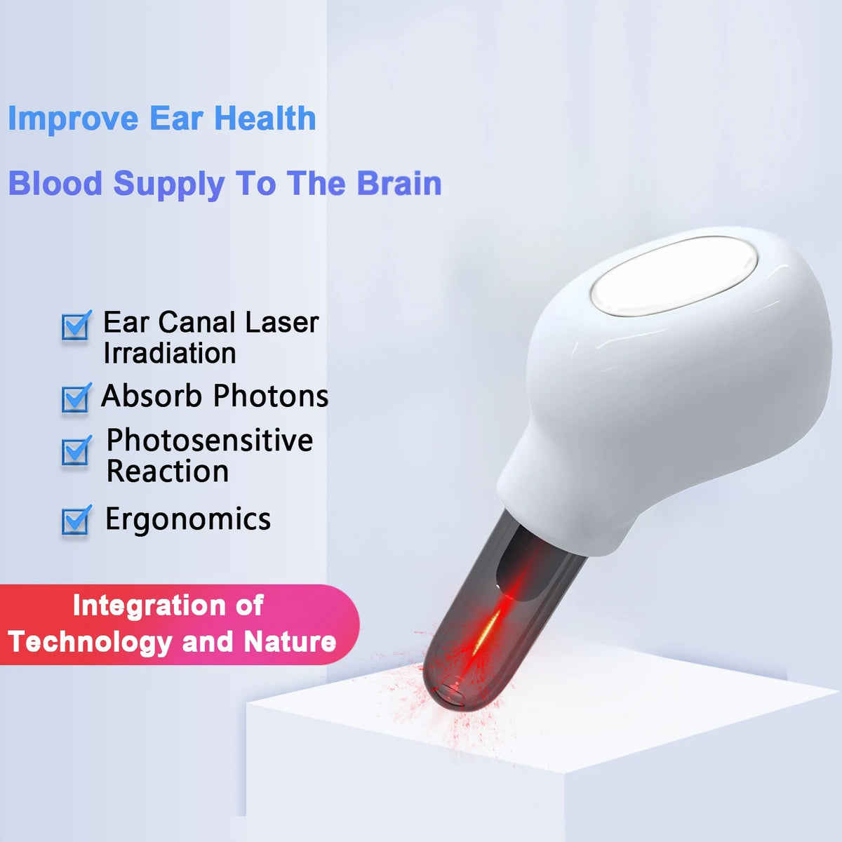 Tinnitus Ear Laser Therapy LLLT Irradiation Laser Physical Earplug Otitis Media Deafness Nose Rhinitis Sinusitis Treatment