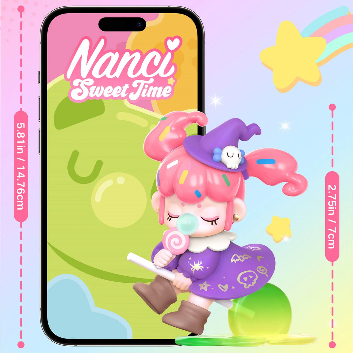 Rolife Nanci Blind Box Nanci's Sweet Time Action Figure Collectible Doll Toys Surprise Box for Kids Friends Adults