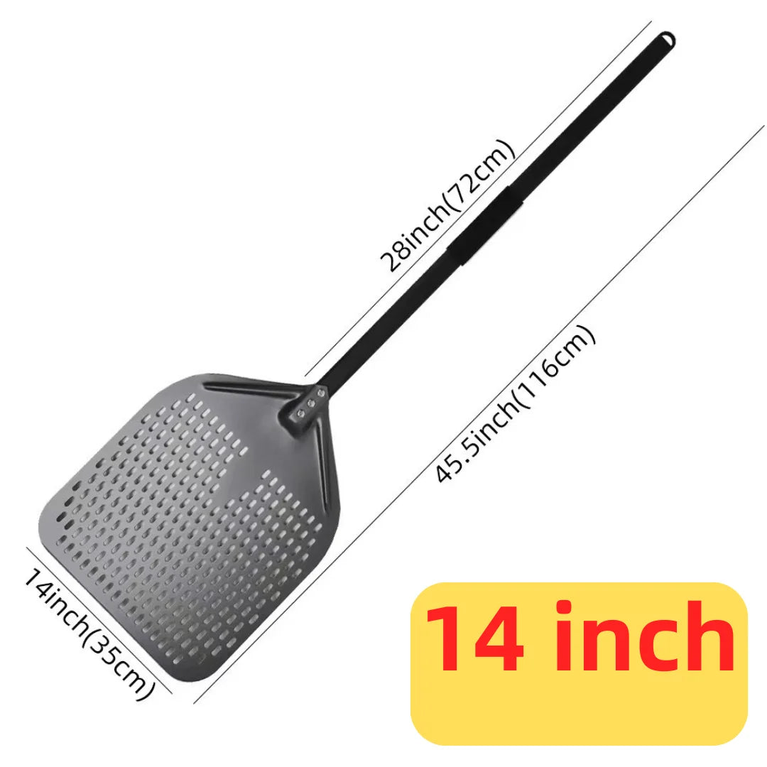 6&12 13 14  Inch Aluminum Pizza Peel Bread Paddle Pizza Oven Turning Peel Hard  Anodized Pizza  Baking Kitchen Tool Spatula