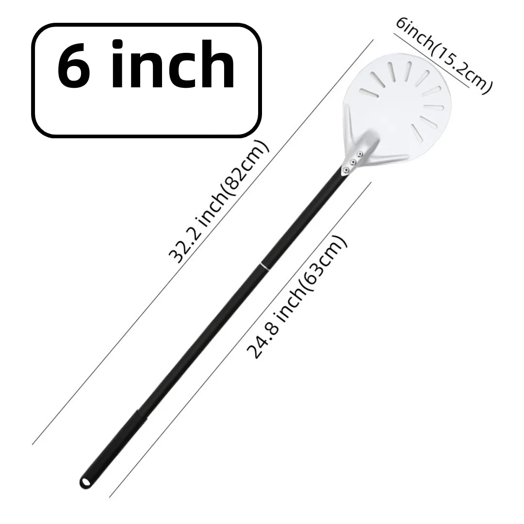 6&12 13 14  Inch Aluminum Pizza Peel Bread Paddle Pizza Oven Turning Peel Hard  Anodized Pizza  Baking Kitchen Tool Spatula