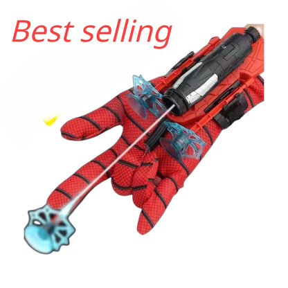 Spider Web Shooters with Glove for Kids Cosplay Party Favor | Superheroes Wrist Launcher Toy, Halloween Party Supplies, Christmas Stocking Stuffers, Christmas Gift, Birthday Gift for Boys Girls