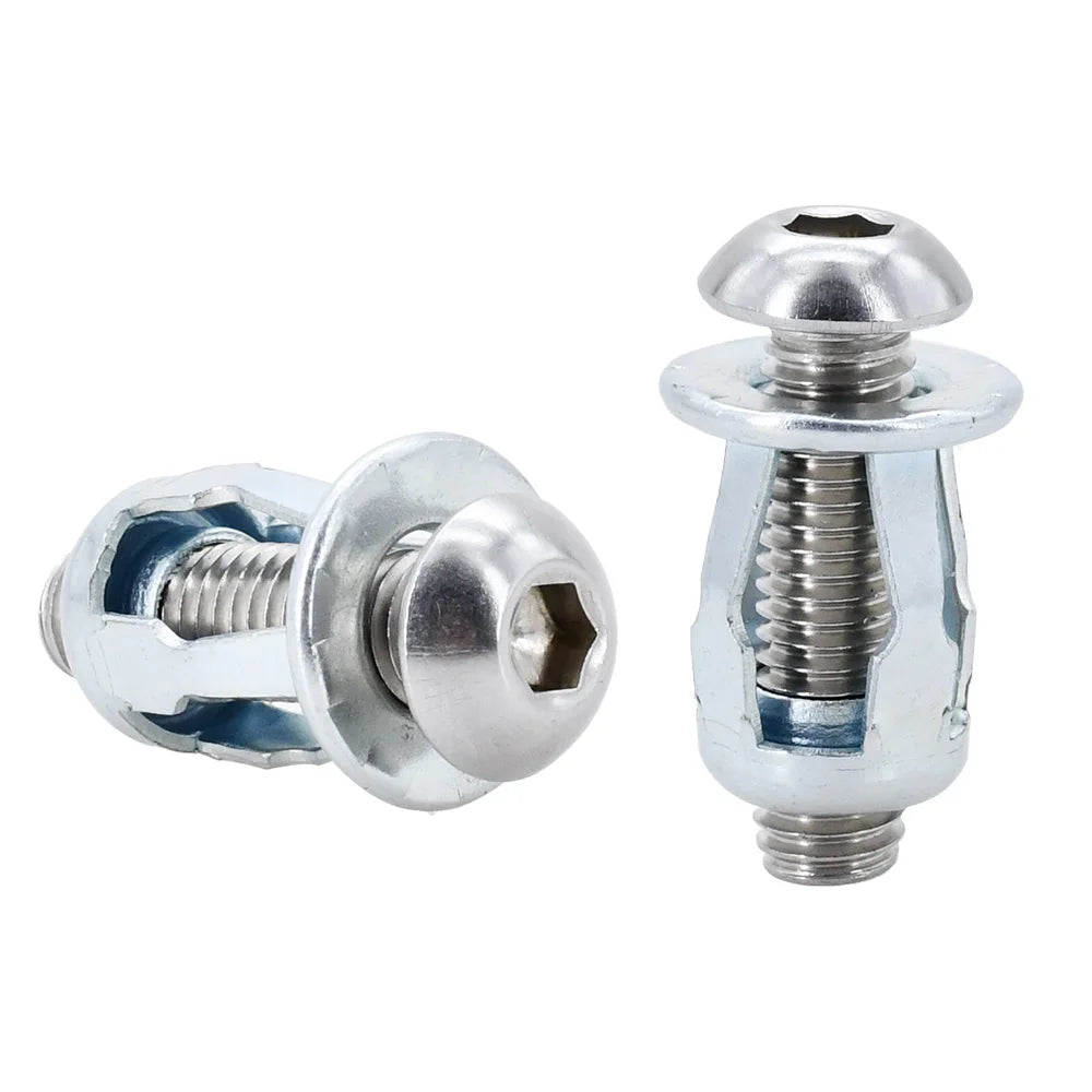 20/30/50Pcs Petal Shape Rivet Nut Screw Bolt Kit Expansion Metal Rivetnut Panel License Plate Clamp Lock Jack Nuts M4 M5 M6 M8