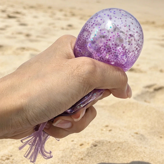 Glitter Octopus Squishy Glitter Jellyfish Squishy with Box Dumplings Sensory Squeeze Toy for Stress Relief wholesale