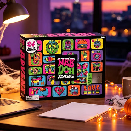 New NeeDoh Advent Calendar Gift 24 Day 3D PVC Sensory Squeeze Adult stress relieving toy Countdown Christmas 2027 Year Gift