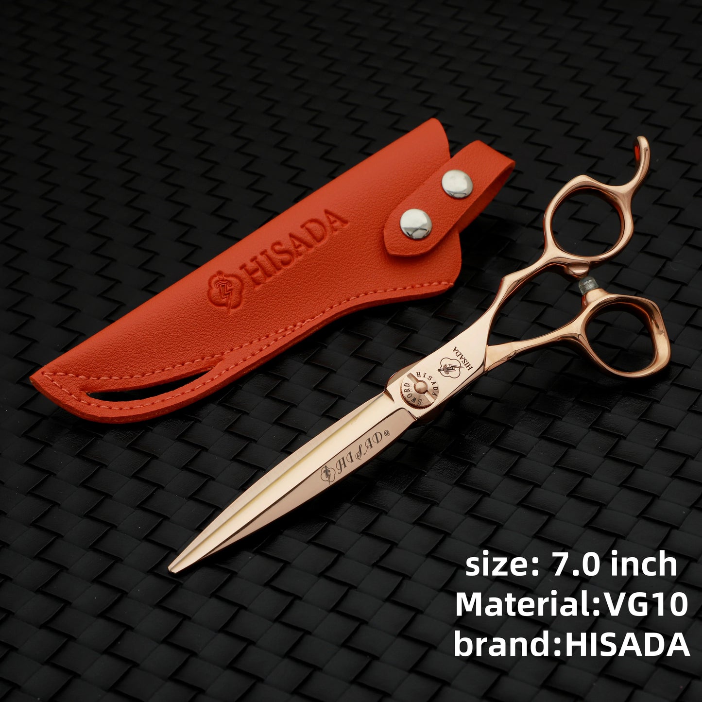 HISADA Hairdressing Scissors Professional Barber Scissors 6.0 Inch Scissors VG10 Material Professional Barber Scissors