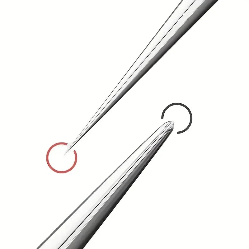 Easy-To-Use Stainless Steel Acne Extractor Set - Hypoallergenic Beauty Tweezers For Clear Skin, Perfect For Beginners
