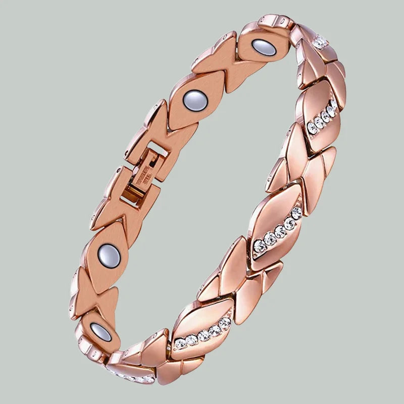 Adjustable Diamond Studded Magnetic Bracelet in Cross-border Popular Accessories of Antique Red Couple Jewelry