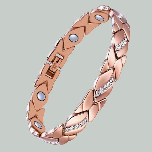 Adjustable Diamond Studded Magnetic Bracelet in Cross-border Popular Accessories of Antique Red Couple Jewelry