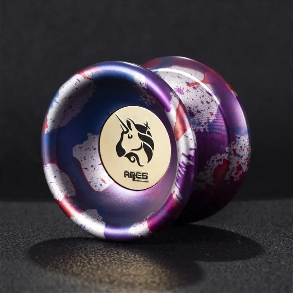 Fashion 10 Ball Bearing Metal Yoyo Alloy Aluminum Unresponsive Yo Yo Toys Professional Spinning String Yoyo Ball Children's