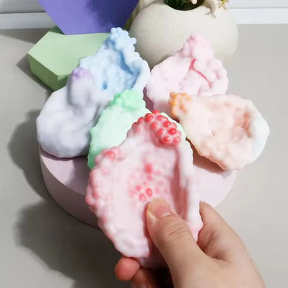 Creative And Soft Stress Relief Ball Diy Rubble Ice Skin Adhesive Handball Desktop Squeezing Soothing Toy Party Birthday Gift