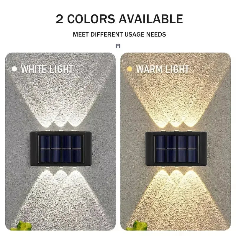 1-10PCs Solar Wall Lights Outdoor Waterproof Solar Lights LED Lighting For Home Garden Yard Fence Decor Lamps