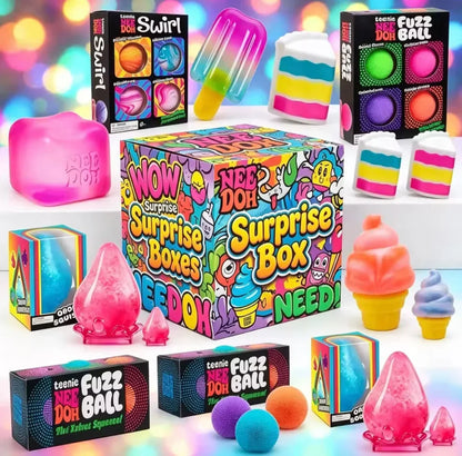 Needoh 100 Species Assorted Surprise Blind Box Slow Rebound Squeeze Fidget Toy Stress Relief Sensory Play Birthday Party Surpris