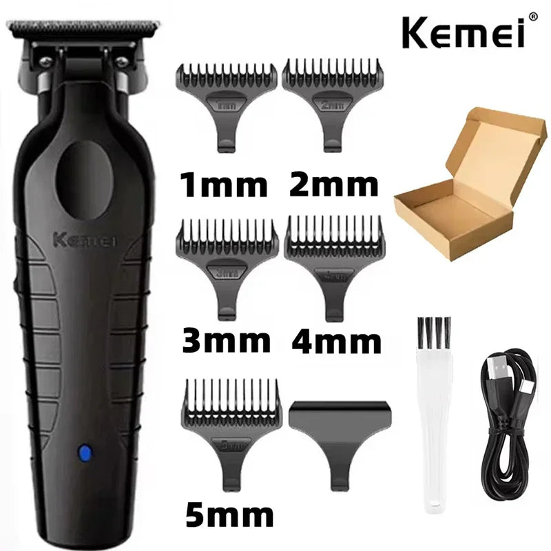 Kemei Hair Clipper Km-809A Km-2299 Km-2024 UBS Rechargeable Cordless Beard Trimmer Powerful Electric Hair Clippers for Men