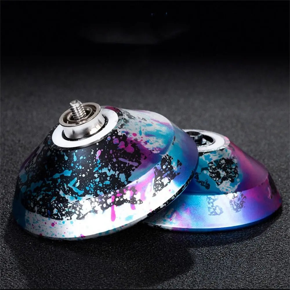Fashion 10 Ball Bearing Metal Yoyo Alloy Aluminum Unresponsive Yo Yo Toys Professional Spinning String Yoyo Ball Children's