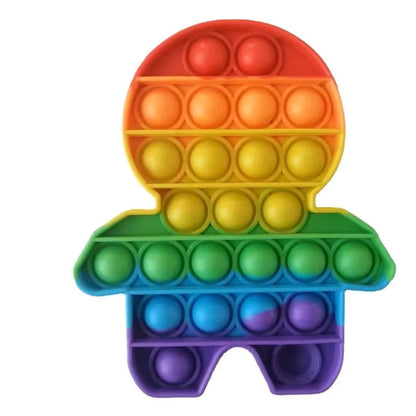 Silicone Decompression Bubble Thinking Chess Puzzle Rainbow Press Music Casual Toy Novelty Toy Adult Toy Squeeze  Stressed Toy