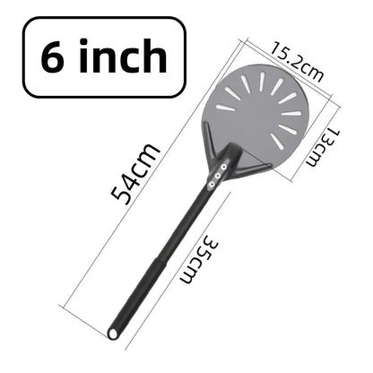 6&12 13 14  Inch Aluminum Pizza Peel Bread Paddle Pizza Oven Turning Peel Hard  Anodized Pizza  Baking Kitchen Tool Spatula