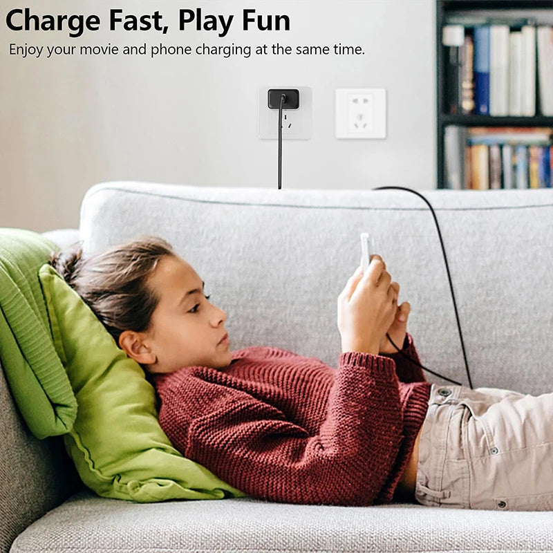 USB C 25W Fast Wall Charger with USB C to Type C Fast Charging Cable For Samsu Galax S25 24 S23 S22 S21 S20 Note 10 IPhone 15 16