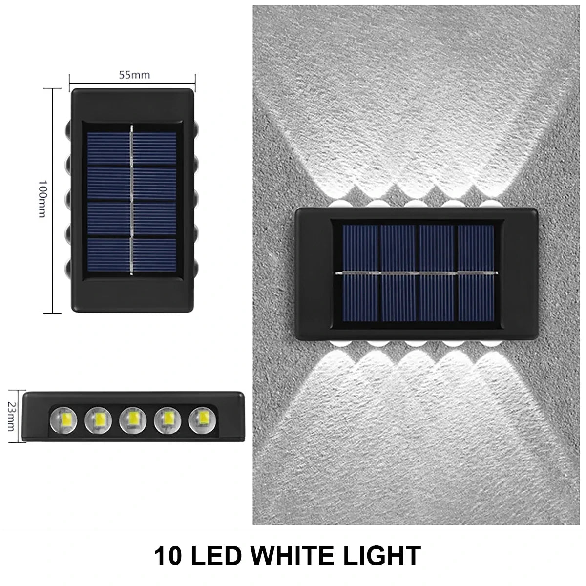 1-10PCs Solar Wall Lights Outdoor Waterproof Solar Lights LED Lighting For Home Garden Yard Fence Decor Lamps