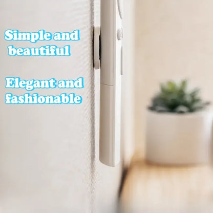 3pcs No Drill Magnetic Remote Holder - Wall Mount for TV/AC/DVD Remotes, White Space-Saving Design