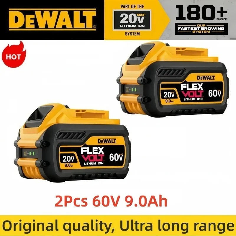 100% Genuine Dewalt 20V Battery, 6AH Rechargeable Lithium Ion Battery, Dewalt DCB200 Power Tool Replacement Battery
