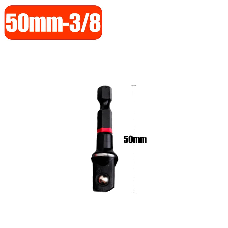 Impact Socket Adapter Set Converts 1/4" 3/8" 1/2" Drive Bits Extension Bit Square Tip Power Tools High Torque Impact Wrench
