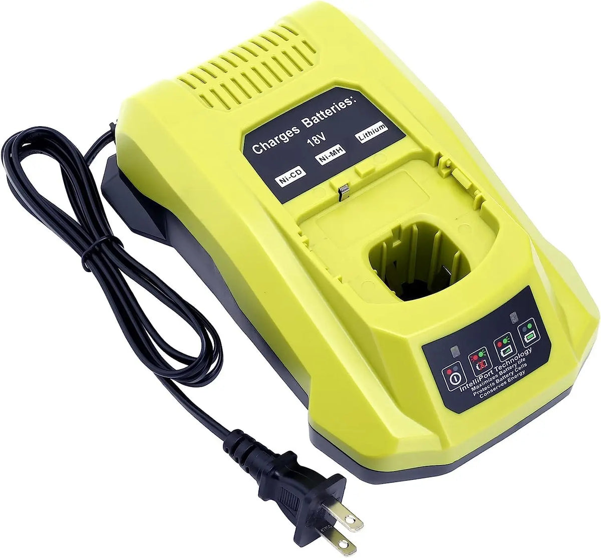 18-Volt P117 Rapid Charger Replacement for Ryobi 18V Battery Charger, Compatible with Ryobi 12V-18V One+ Lithium Nicad Nimh Battery P100 P102 P103 P105 P107 P108 P190 PBP002