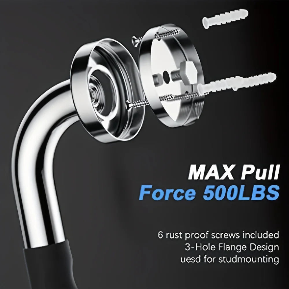 Premium Stainless Steel Shower Grab Bar Set - Anti-Slip,Durable Safety Handle for Seniors & Handicap-Easy Install,Fits Bathtubs