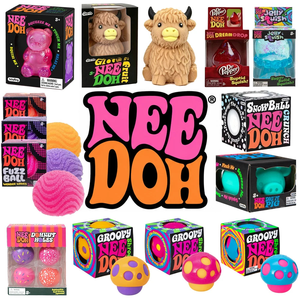100+ Pieces NEEDOH Surprise Blind Box Slow Rebound Squeeze Fidget Toy Stress Relief Sensory Play Random 1pcs Surprise Gift