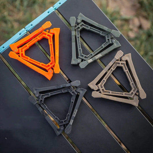 Portable Gas Canister Stand Universal Tripod Folding Frame Outdoor Camping Gas Tank Stove Base Holder Camping Supplies